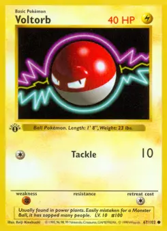 Pokémon-Karte Voltorb 067/102