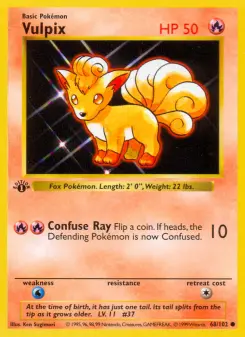 Pokémon-Karte Vulpix 068/102