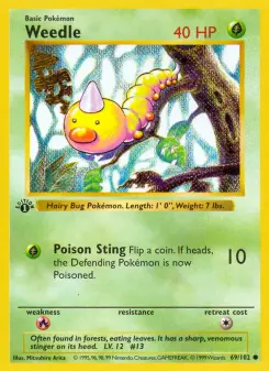 Pokémon-Karte Weedle 069/102