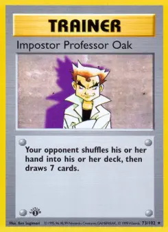 Pokémon-Karte Impostor Professor Oak 073/102
