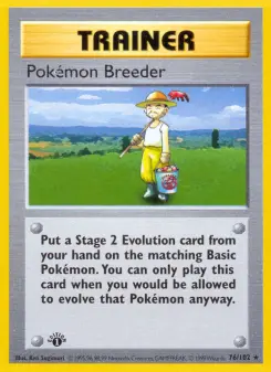 Pokémon-Karte Pokémon Breeder 076/102