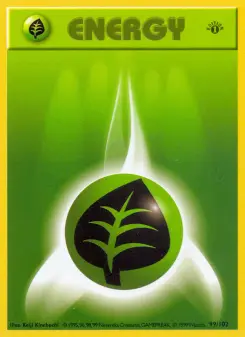 Pokémon-Karte Grass Energy 099/102