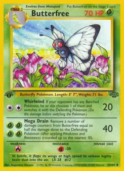 Pokémon-Karte Butterfree 033/064