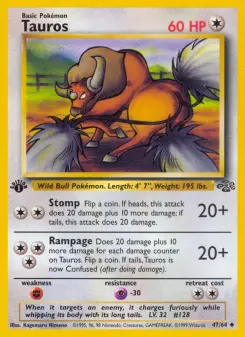 Pokémon-Karte Tauros 047/064