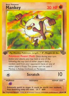 Pokémon-Karte Mankey 055/064