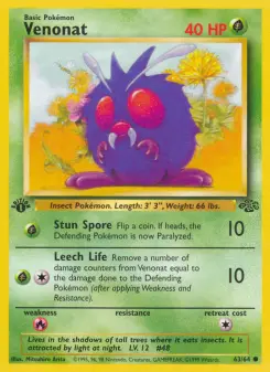Pokémon-Karte Venonat 063/064