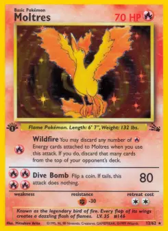 Pokémon-Karte Moltres 012/062
