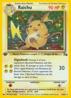 Pokémon-Karte Raichu 014/062