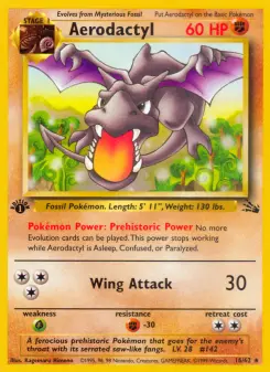 Pokémon-Karte Aerodactyl 016/062
