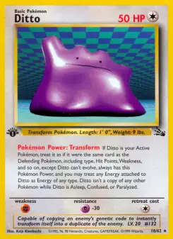 Pokémon-Karte Ditto 018/062