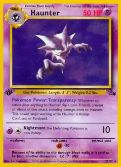 Pokémon-Karte Haunter 021/062