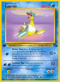 Pokémon-Karte Lapras 025/062