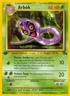 Pokémon-Karte Arbok 031/062