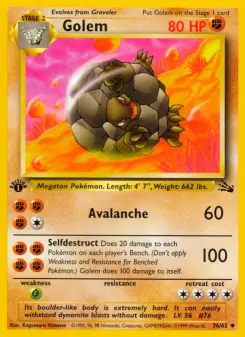 Pokémon-Karte Golem 036/062