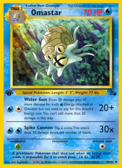 Pokémon-Karte Omastar 040/062