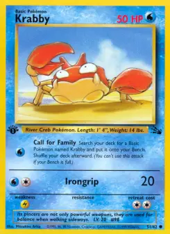 Pokémon-Karte Krabby 051/062