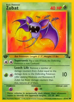 Pokémon-Karte Zubat 057/062
