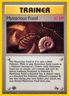 Pokémon-Karte Mysterious Fossil 062/062