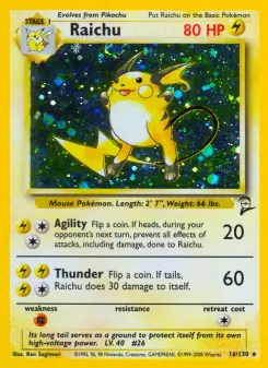Pokémon-Karte Raichu 016/130
