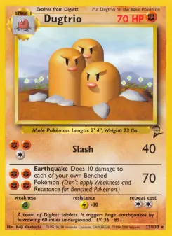 Pokémon-Karte Dugtrio 023/130