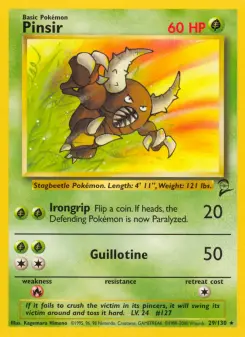 Pokémon-Karte Pinsir 029/130