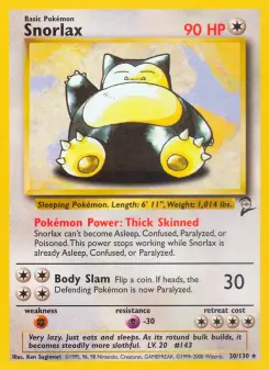 Pokémon-Karte Snorlax 030/130