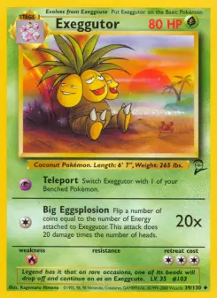 Pokémon-Karte Exeggutor 039/130