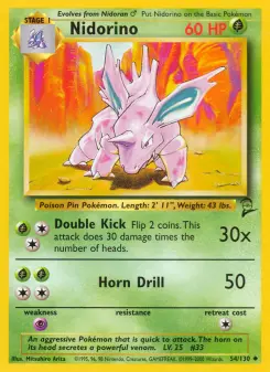 Pokémon-Karte Nidorino 054/130