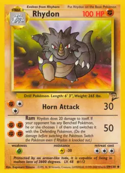Pokémon-Karte Rhydon 059/130