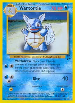 Pokémon-Karte Wartortle 063/130