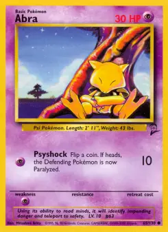 Pokémon-Karte Abra 065/130