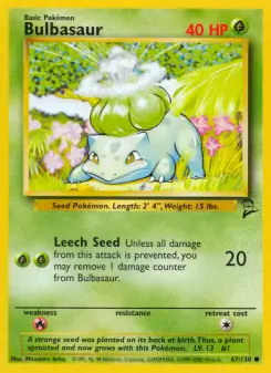 Pokémon-Karte Bulbasaur 067/130