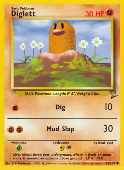 Pokémon-Karte Diglett 071/130