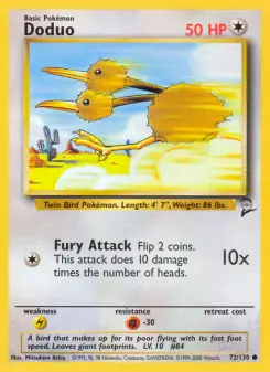 Pokémon-Karte Doduo 072/130