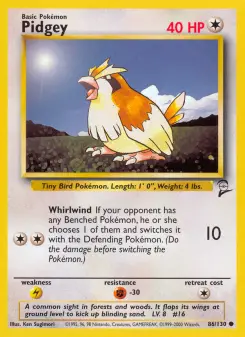 Pokémon-Karte Pidgey 086/130