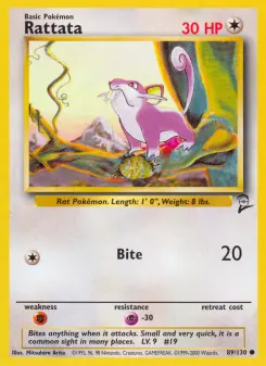 Pokémon-Karte Rattata 089/130