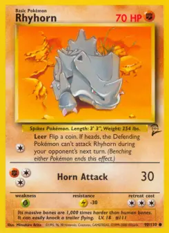 Pokémon-Karte Rhyhorn 090/130
