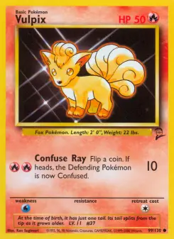 Pokémon-Karte Vulpix 099/130