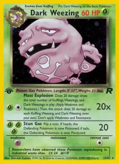 Pokémon-Karte Dark Weezing 014/082