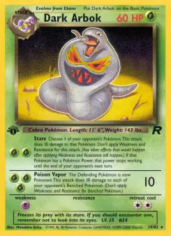 Pokémon-Karte Dark Arbok 019/082