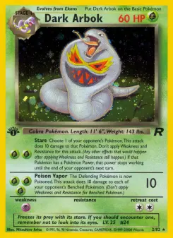 Pokémon-Karte Dark Arbok 002/082