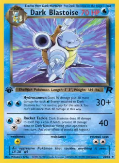 Pokémon-Karte Dark Blastoise 020/082