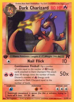 Pokémon-Karte Dark Charizard 021/082
