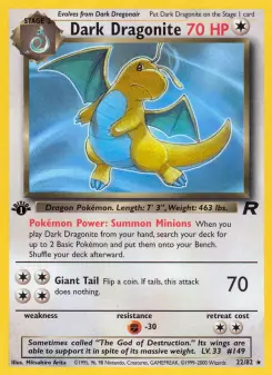 Pokémon-Karte Dark Dragonite 022/082