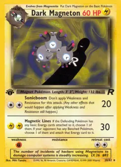 Pokémon-Karte Dark Magneton 028/082