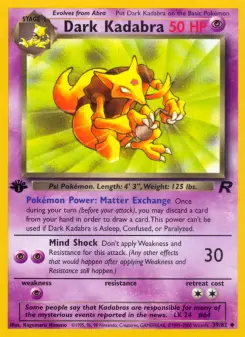 Pokémon-Karte Dark Kadabra 039/082