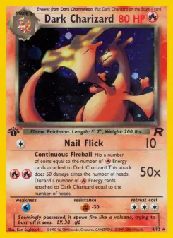 Pokémon-Karte Dark Charizard 004/082