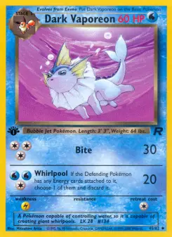 Pokémon-Karte Dark Vaporeon 045/082