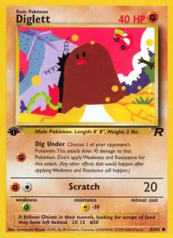 Pokémon-Karte Diglett 052/082