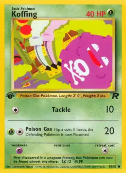 Pokémon-Karte Koffing 058/082